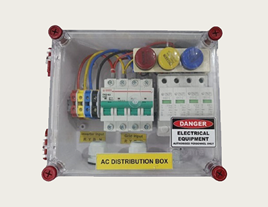 STANDARD SERIES- ACDB BOX 3PH 32A WITH RYB INDICATOR